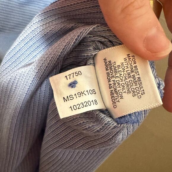 Mens Size S Peter Millar Mclean Jacquard Blue Short Sleeve Golf Polo 100% Cotton - Picture 5 of 6